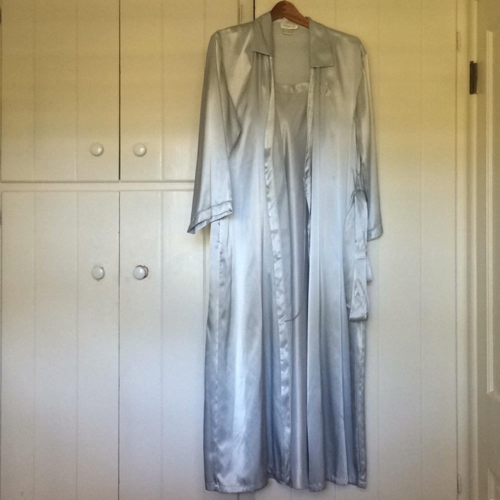 Blue/Silver Jones New York Small Night Gown Set